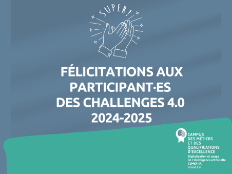 Challenges 4.0 : félicitations aux participants
